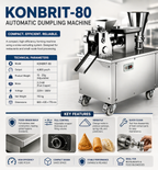 Commercial Automatic Dumpling Making Machine Model 80 | KONBRIT