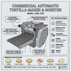 Commercial Automatic Corn Tortilla Making Machine | KONBRIT