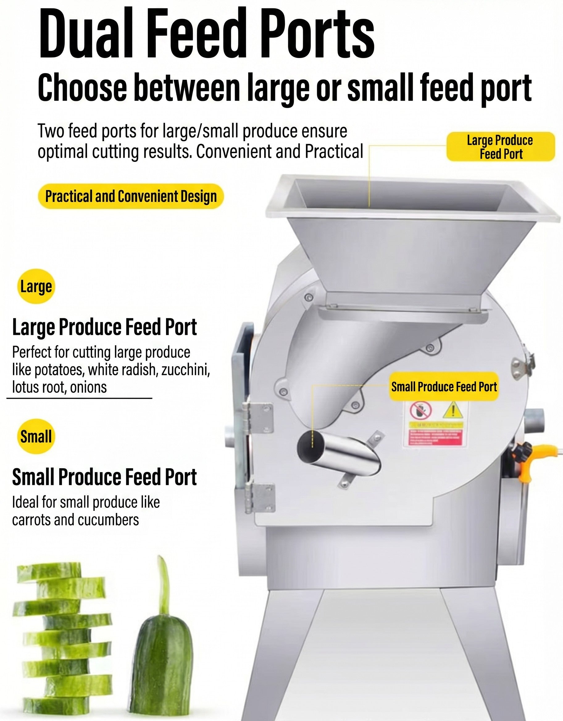 KONBRIT 180 Industrial Bulb Vegetable Cutter | Slicing, Shredding & Dicing - Industrial Food Machinery by KONBRIT - Image 2